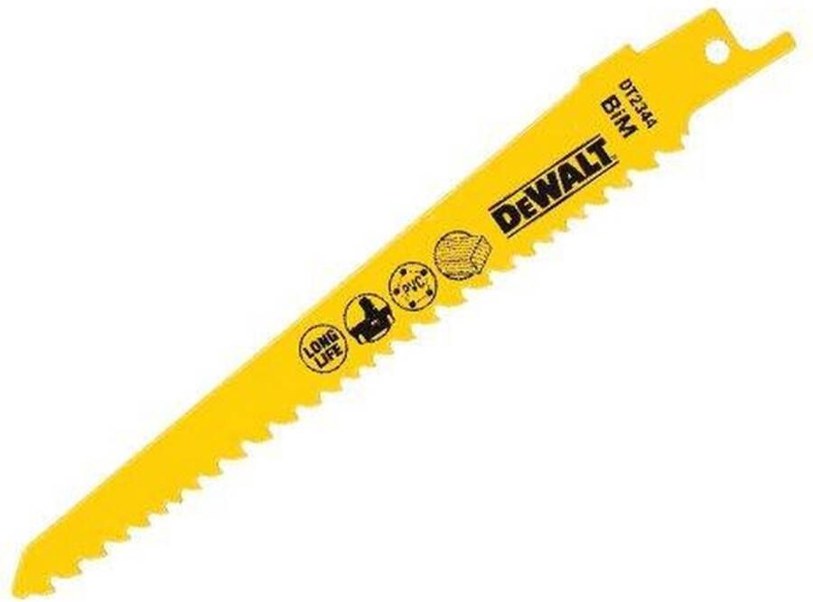 Dewalt Reciprozaagblad Dt2345-qz Hout Kunststof Metaal Bim 5 Stuks