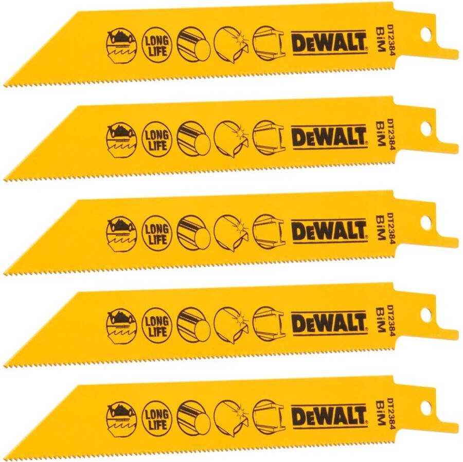 DeWalt DT2384 Reciprozaagblad metaal 152mm. VE=5