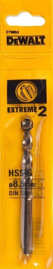 DeWalt DT5053 HSS-G metaalboor EXTREME 2™ 8.5x117mm