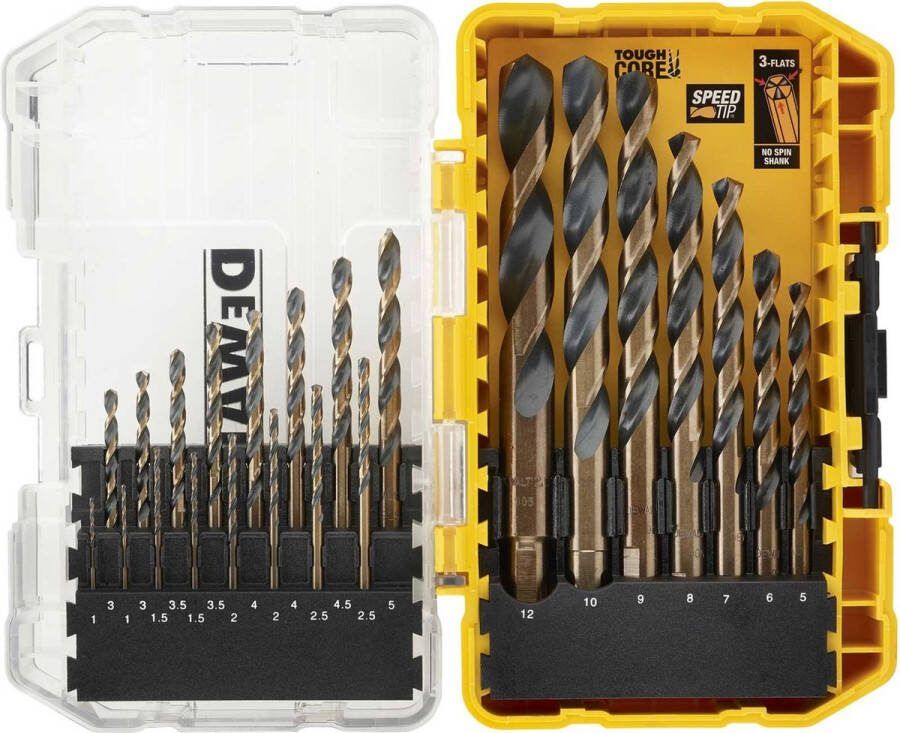 DeWalt Accessoires DT70729-QZ | 23-delig HSS-G metaalboorset | in ToughCase