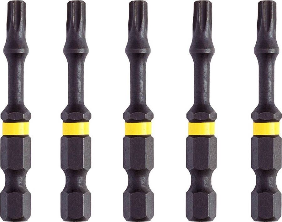 Dewalt Extreme Impact Torsion Schroefbits Dt7396t-qz 57mm T25 5 Stuks