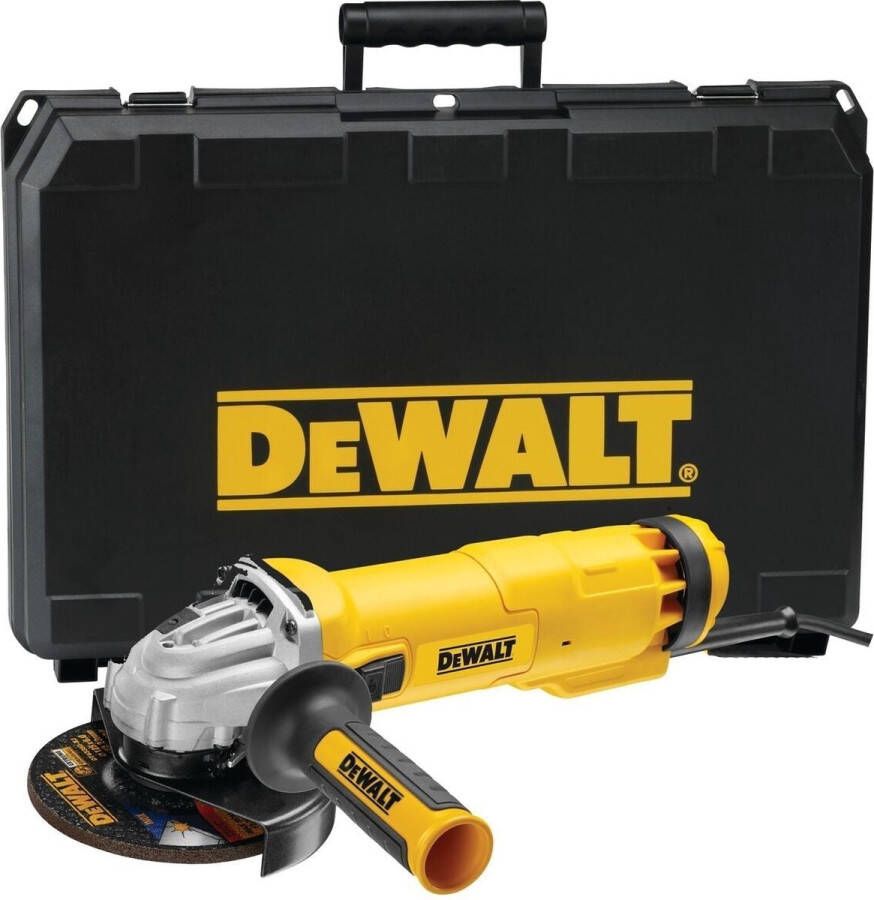 DeWalt Haakse Slijper Met Schuifschakelaar En Herstartbeveiliging 1400 W Dwe4237k-qs
