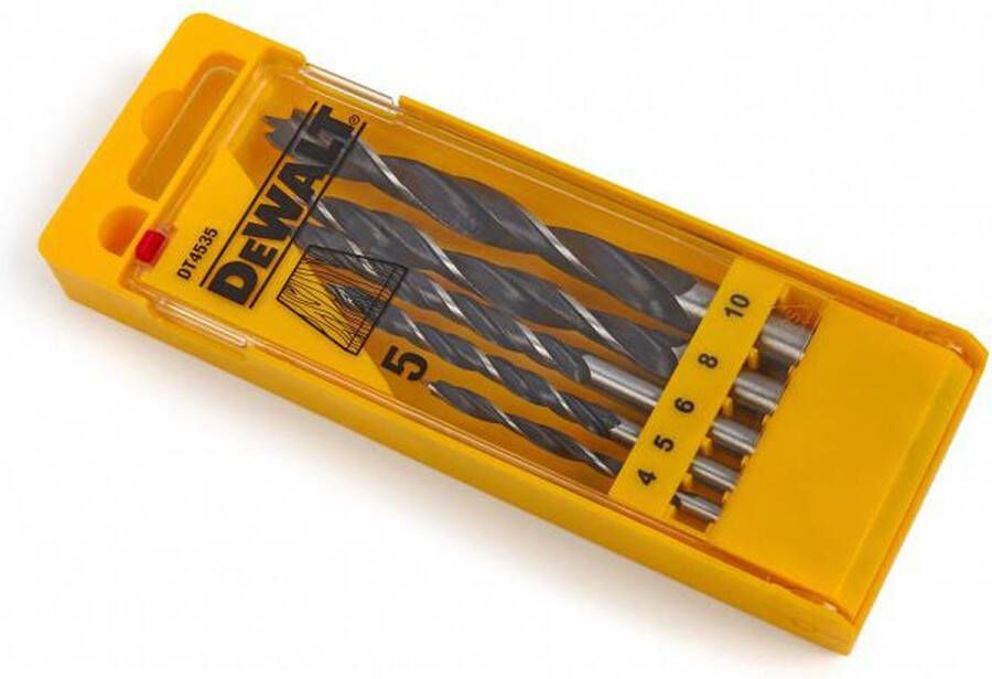 DeWalt DT4535 5-delige Houtspiraalborenset