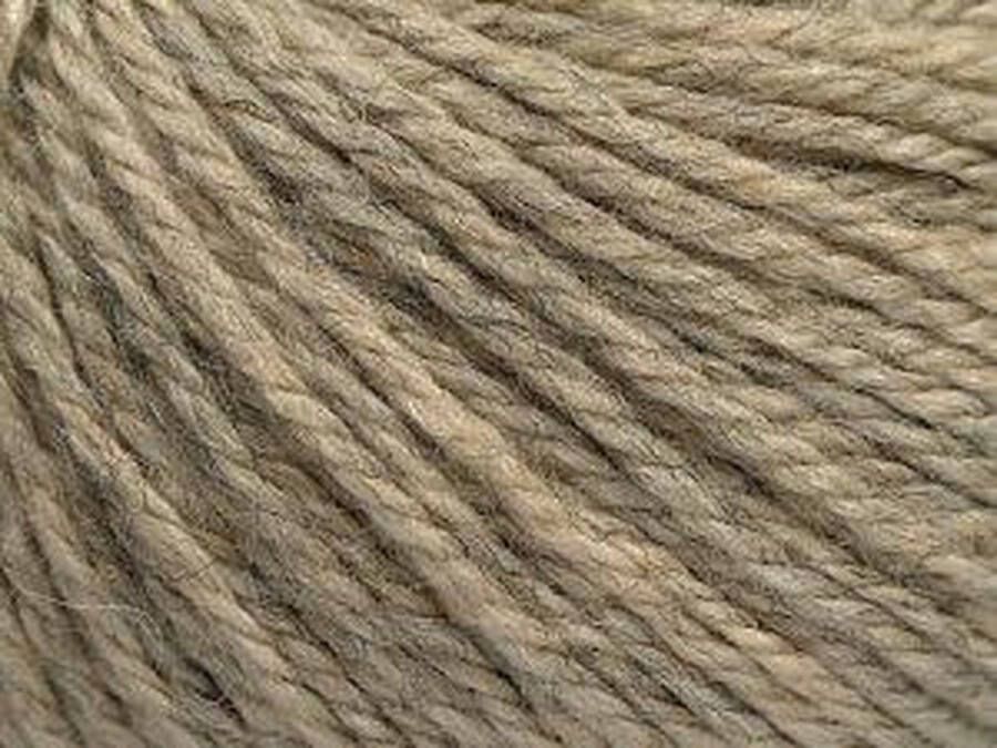 DEWOLWINKEL.NL Alpaca wol kopen beige – breiwol garen alpacawol gemengd met viscose wol en acryl – breinaalden 4 mm. – breigaren pakket 8 bollen van 50 gram knitting yarn wool