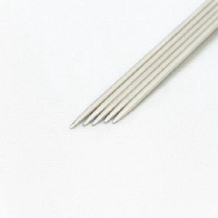 DEWOLWINKEL.NL Breinaalden zonder knop Aluminium breipennen set 5 stuks naald lengte 20cm pendikte 3mm