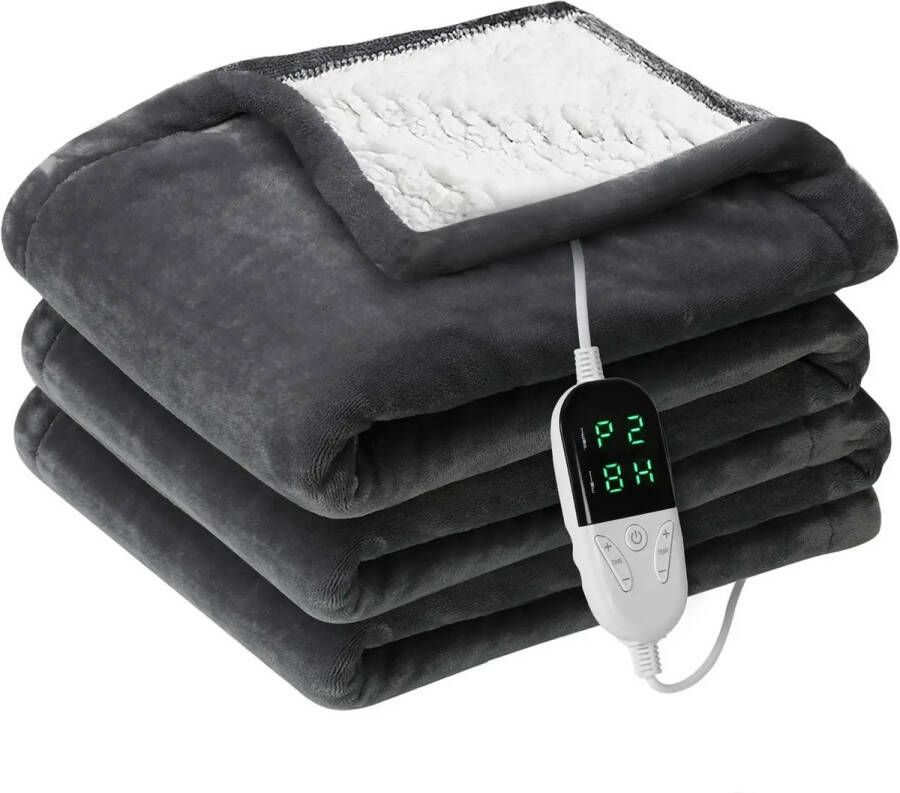 Deze informatie volgt later Amalee Elektrische deken Dubbelzijdig verwarmen Temperatuur instelbaar Met timer control 150 cm x 180 cm