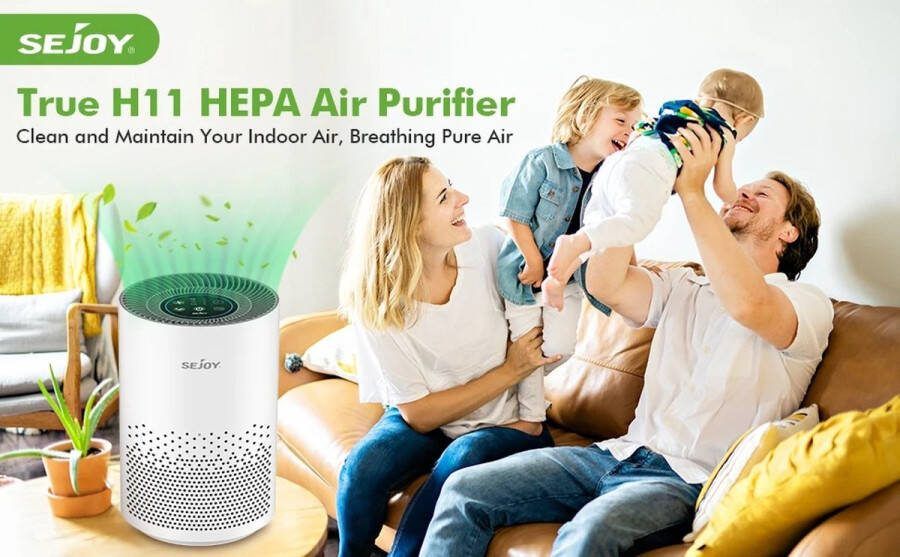 Deze informatie volgt later. Amalee Luchtfilter Hepa Filter 4 snelheden 3 lagen filters 360 graden air inlet 4 ventilator standen Luchtreiniger 99.7% effectief