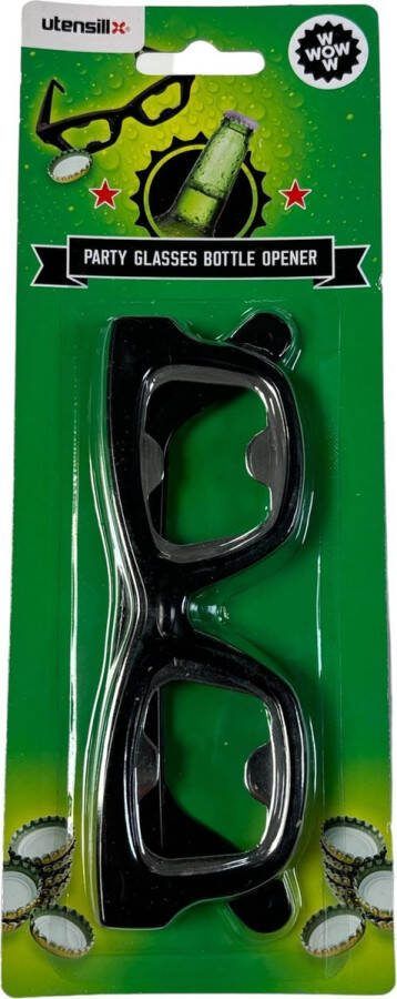 D+F Flesopener bril Zwart