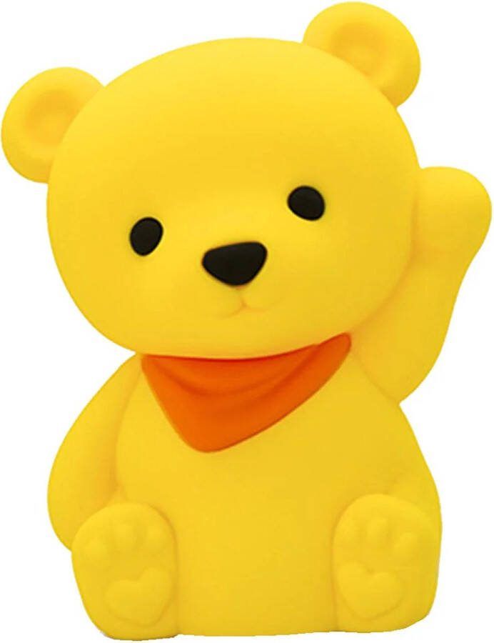 DHINK Nachtlampje Teddybeer in zacht knuffel-siliconen materiaal