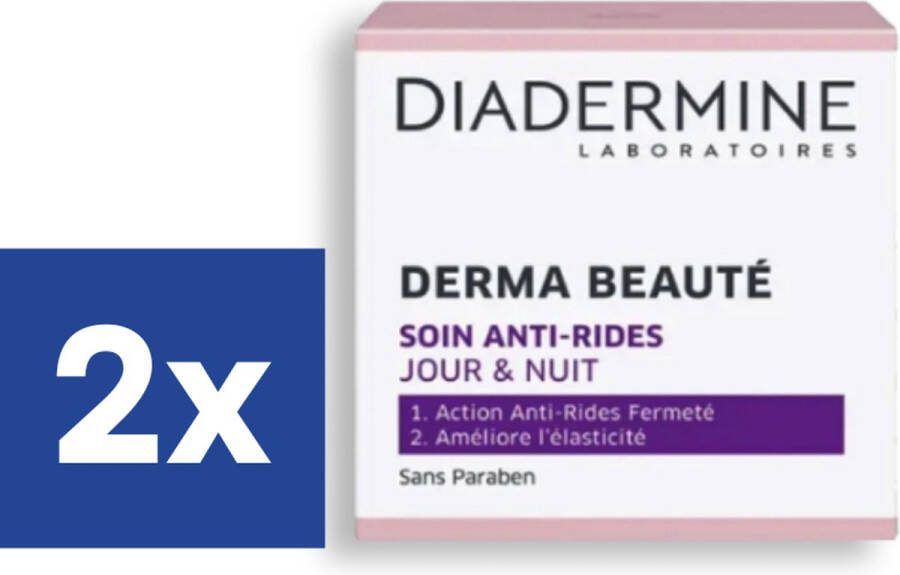 Diadermine Dagcrème Derma Beauté Anti Rides 2 x 50 ml