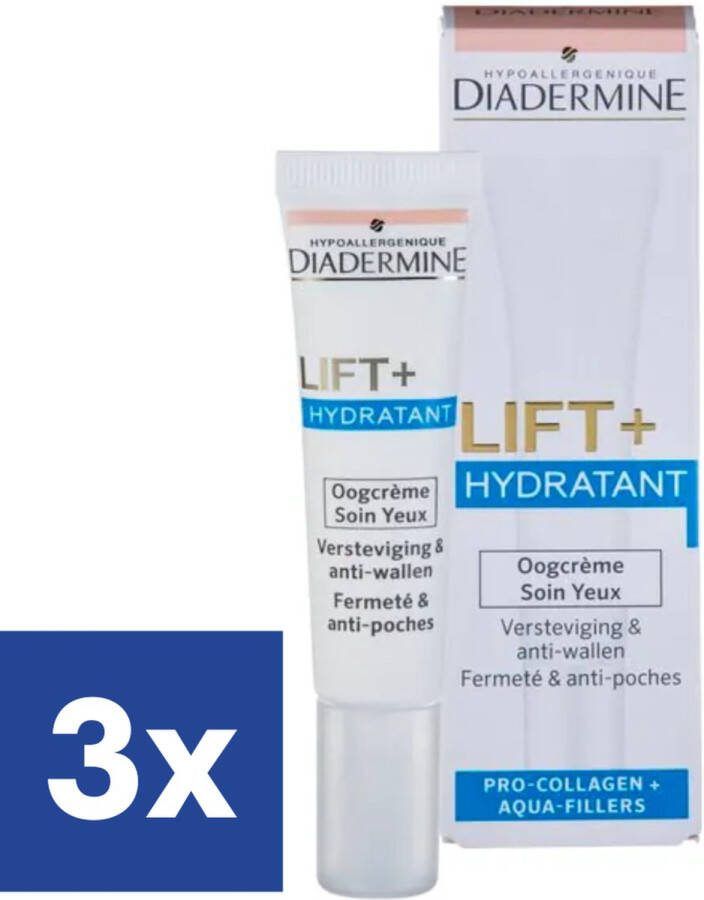 Diadermine Lift + Hydratant Oogcrème 3 x 15 ml