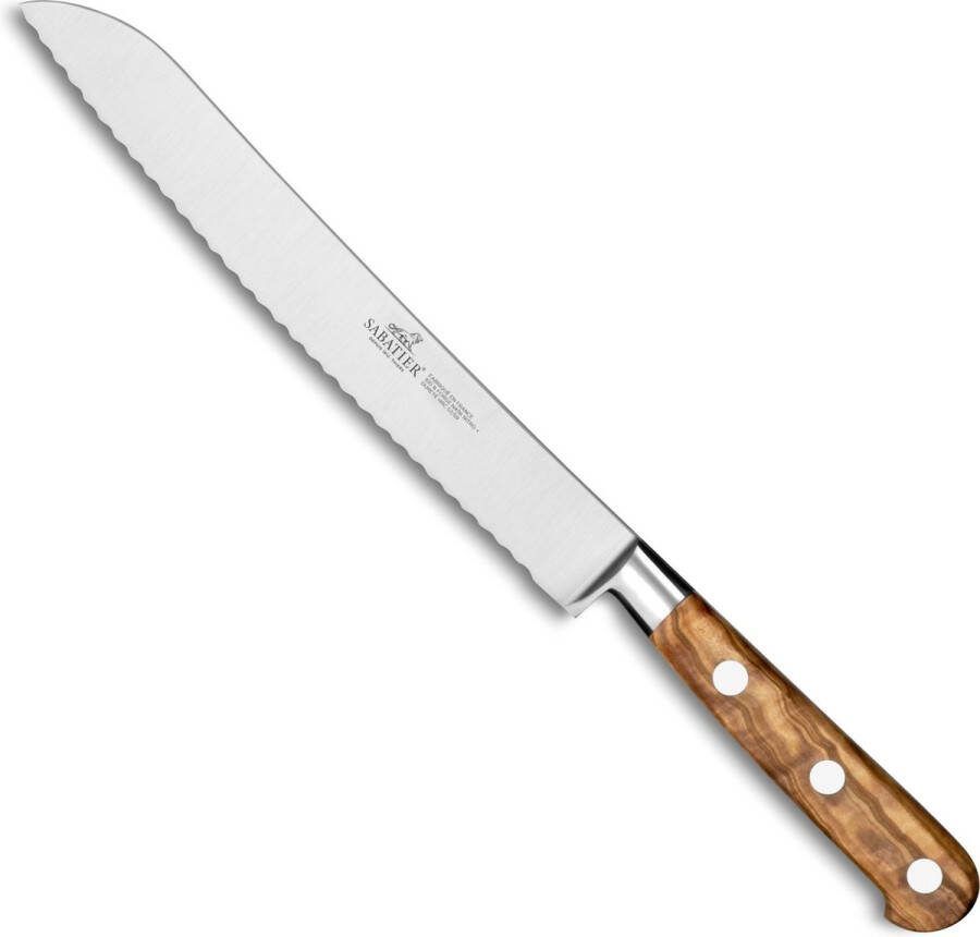 Lion Sabatier Idéal broodmes olijfhouten handvat 20 cm