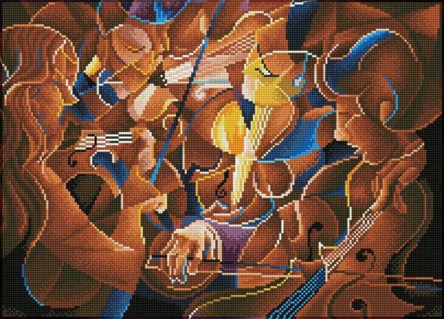 DIAMOND DOTZ 57x41cm Musical Jam