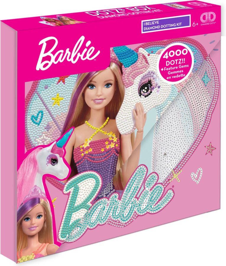 DIAMOND DOTZ DIAMOND DOTZ Barbie I Believe Diamond Painting 4000 Dotz 28x28 cm