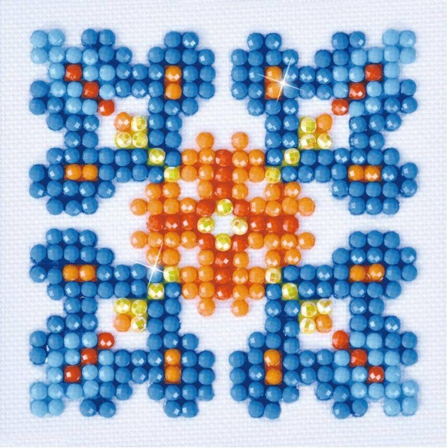 DIAMOND DOTZ DIAMOND DOTZ DDS.025 Originele 5D Diamond Painting Set Autumn Mandala Knutselpakket met 400 Ronde Steentjes Dotz voor Volwassenen Hobbypakket ca. 7.6x7.6 cm voor Kinderen Vanaf 8 Jaar