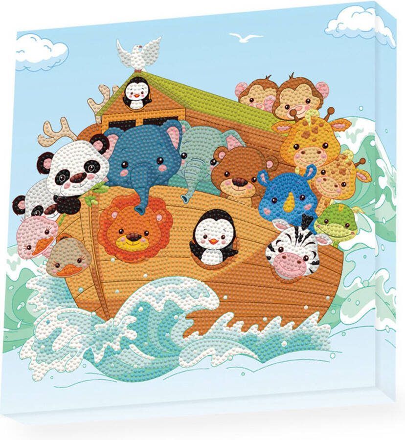 DIAMOND DOTZ Diamond Dotz Diamond painting set 28x28cm Dieren Ark van Noach