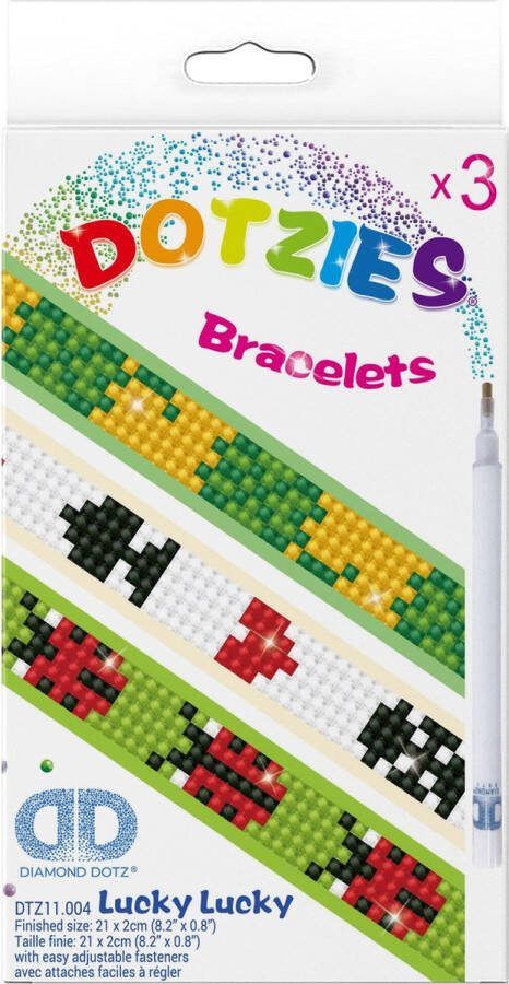 DIAMOND DOTZ DIAMOND DOTZ Dotzies Lucky Armbandjes Diamond Painting 804 Dotz 21x2 cm