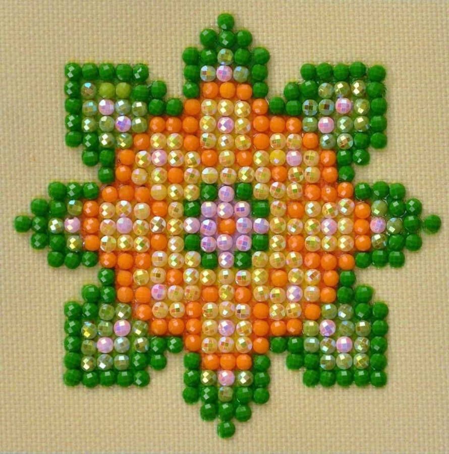 DIAMOND DOTZ DIAMOND DOTZ Flower Mandala 1 Diamond Painting 373 Dotz 8x8 cm