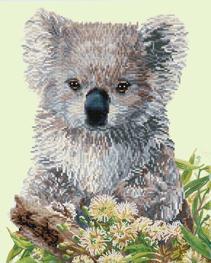 DIAMOND DOTZ DIAMOND DOTZ Koala & Eucalypus Blossom Diamond Painting 17.942 Dotz 51x41 cm