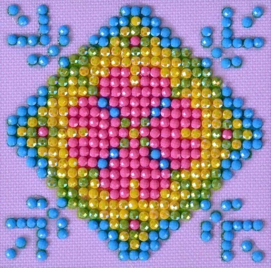 DIAMOND DOTZ DIAMOND DOTZ Patchwork Mandala 2 Diamond Painting 428 Dotz 8x8 cm