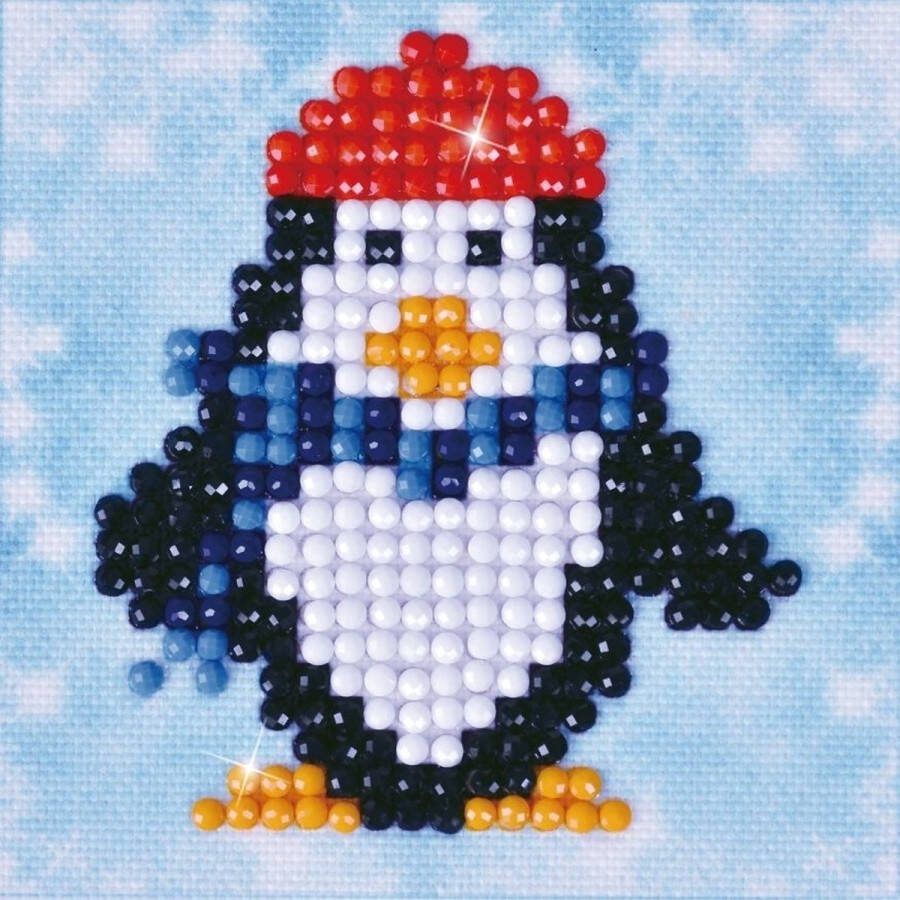 DIAMOND DOTZ DIAMOND DOTZ Penguin Waddle Diamond Painting 304 Dotz 8x8 cm
