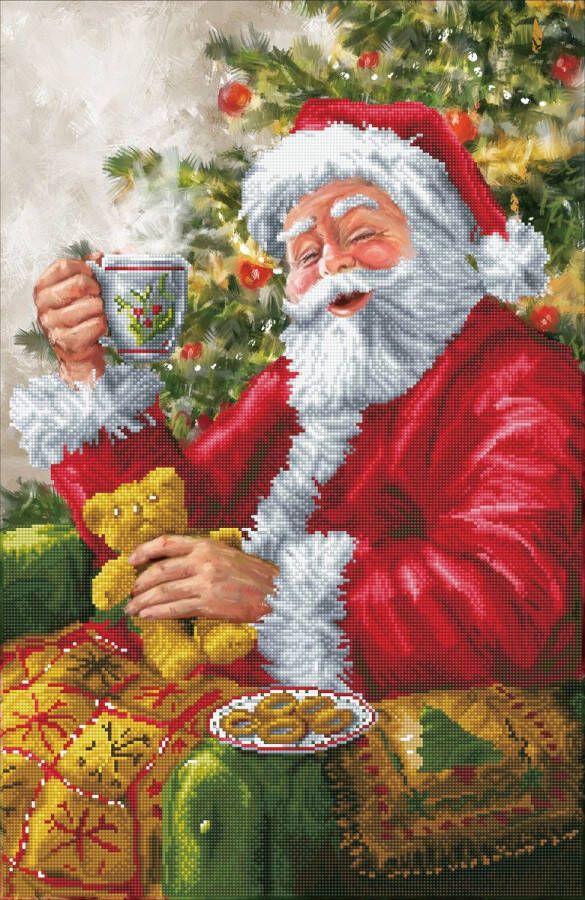 DIAMOND DOTZ DIAMOND DOTZ Santas Cuppa Diamond Painting 34.029 Dotz 80x52 cm