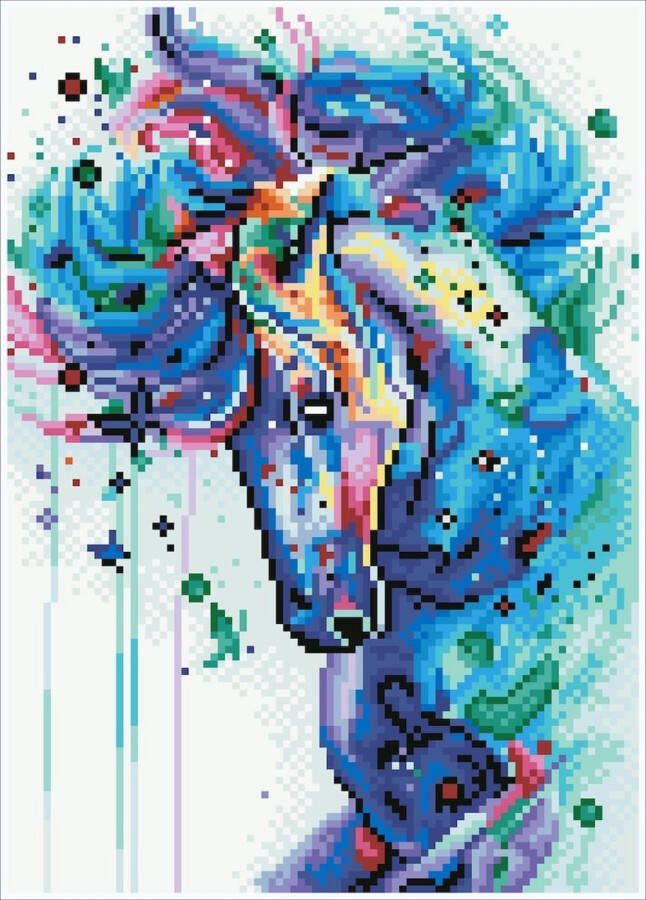 DIAMOND DOTZ Diamond Dotz Simply Dotz Diamond SD4.404 Mystical Stallion Kit 25x35cm