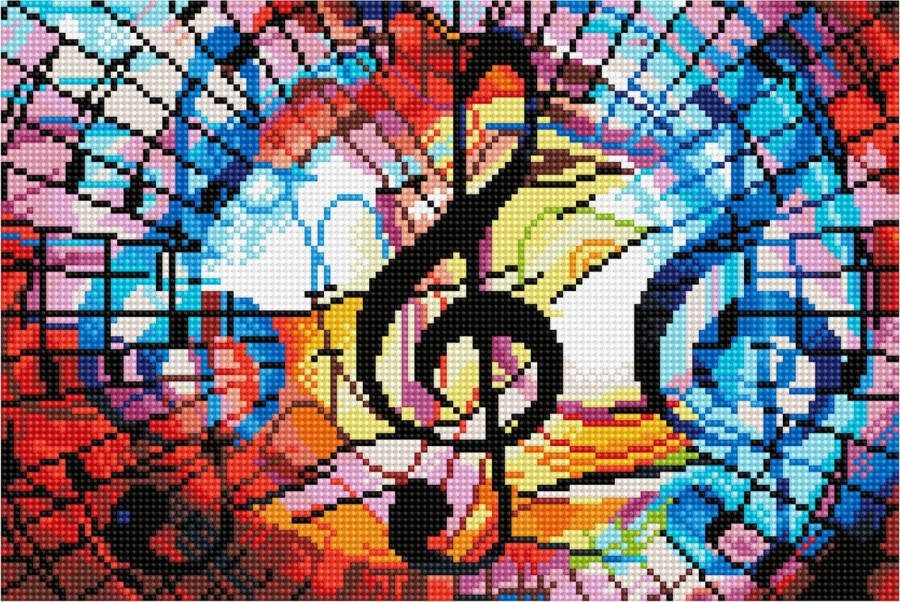DIAMOND DOTZ DIAMOND DOTZ Triple Treble Diamond Painting 12.927 Dotz 40x27 cm