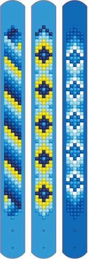 DIAMOND DOTZ Diamond Painting Armbandjes Kinderen Volwassenen DTZ11.007 Blauw Ronde steentjes Volledig pakket