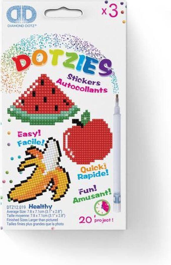 DIAMOND DOTZ Diamond painting Stickers Kinderen Volwassenen DTZ12.019 Fruit Ronde steentjes Volledig pakket