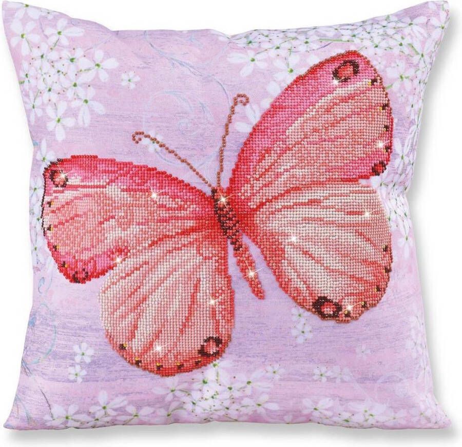 DIAMOND DOTZ Kussensloop Papillon Abricot Diamond Painting (45x45 cm)