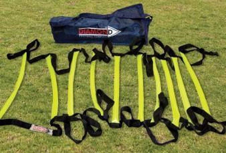 Diamond Football Speedladder coordinatieladder Loopladder 4m Voetbal trainingsmateriaal