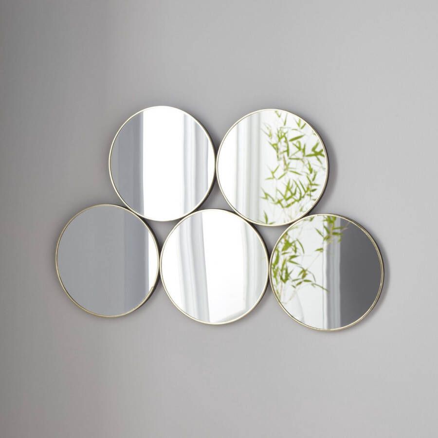 Diamondheart 5 Cirkels Spiegel cirkel Minimalistische wanddecoratie