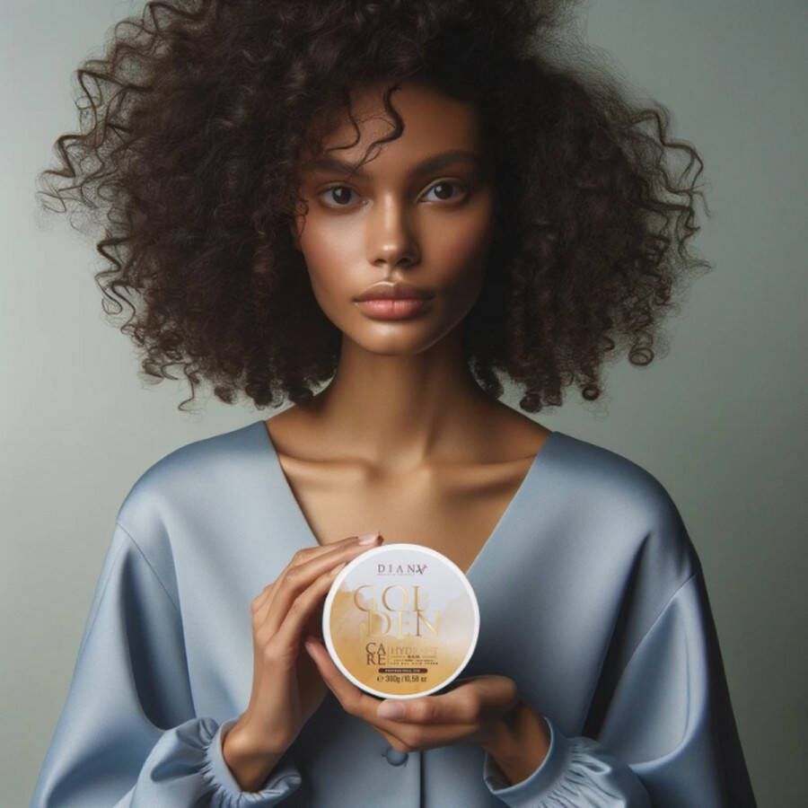 Diana Beauty & Creative Golden haarmasker 300g voor thuiszorg na de behandeling Haar Botox zonder parabenen sulfaten en siliconen met Kokosboter en Panthenol Voor Optimale Hydratatie en Anti-Frizz Geschikt voor Alle Haartypes