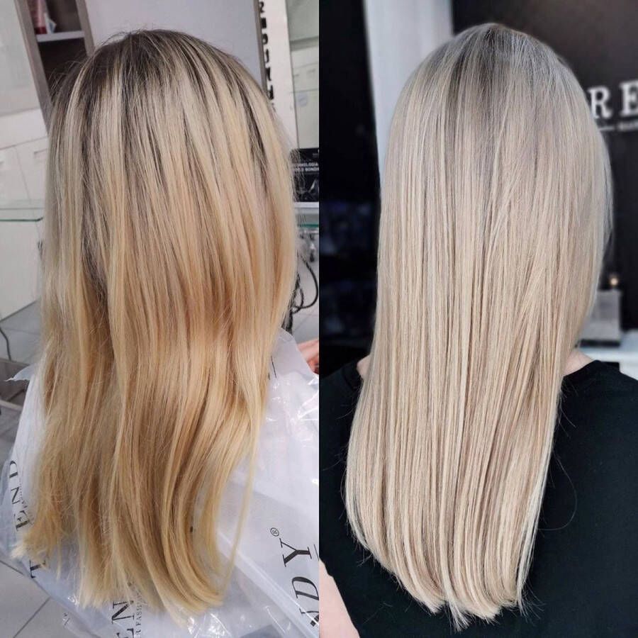 Diana Beauty & Creative NanoCare nanoplastia BLUE haarmasker 300g ' no yellow haar system' Voor thuiszorg na een nanoplastie keratine haar straightening behandeling zilvershampoo zonder parabenen sulfaten en siliconen voor Optimale Hydratatie en Anti-Frizz blond haar