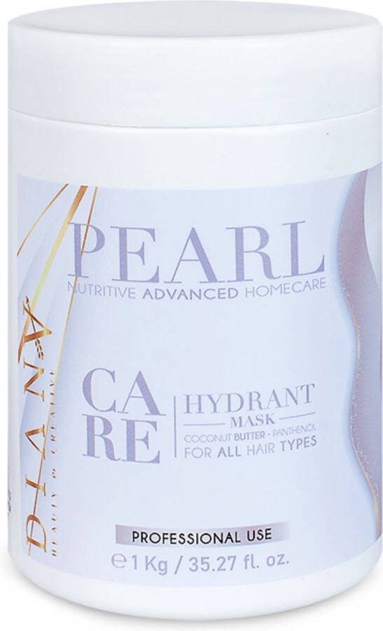 Diana Beauty & Creative PEARL haarmasker 1000g voor thuiszorg na de behandeling haar botox zonder parabenen sulfaten en siliconen Verrijkt met Kokosolie en Panthenol Voor Optimale Hydratatie en Anti-Frizz Geschikt voor Alle Haartypes