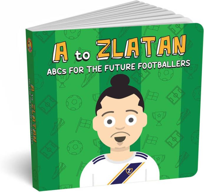 DiaperBookClub Diaper Book Club A to Zlatan boek Alfabet- ABC Babyboekje Voetbal Messi