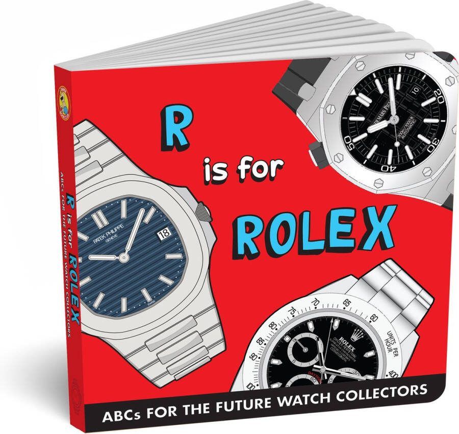 DiaperBookClub Diaper Book R is for Rolex kinderboek babyboekje Rolex