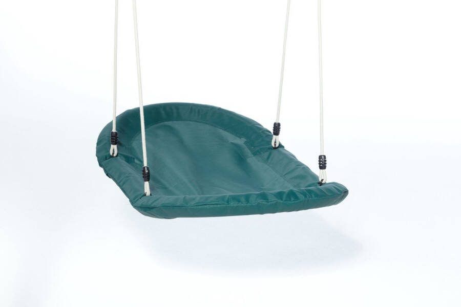 DICE-Outdoor DICE Bootschommel 120 cm x 70 cm beige gevlochten touw Donkergroen