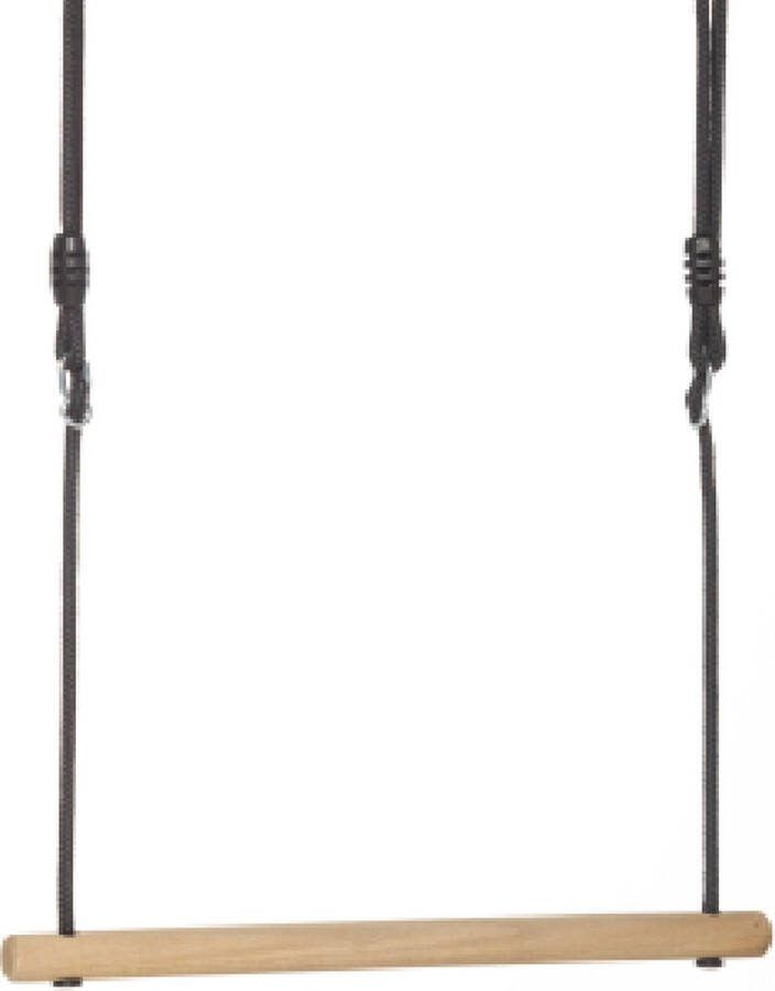 DICE-Outdoor DICE houten trapeze – zwart touw