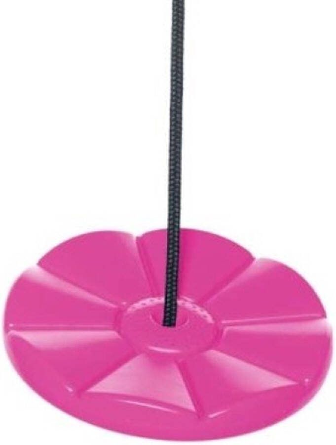DICE-Outdoor Dice Kunststof Schotelschommel Roze Zwart Gevlochten Touw