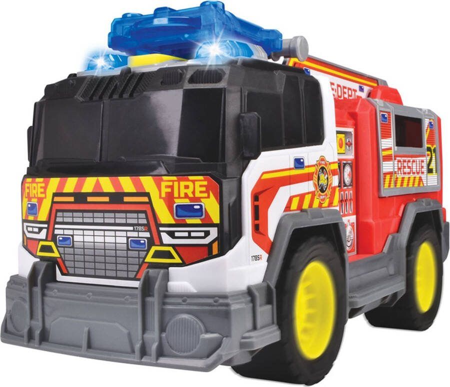 Dickie Toys Brandweerwagen Opvouwbare ladder Licht en geluid Vanaf 3 jaar