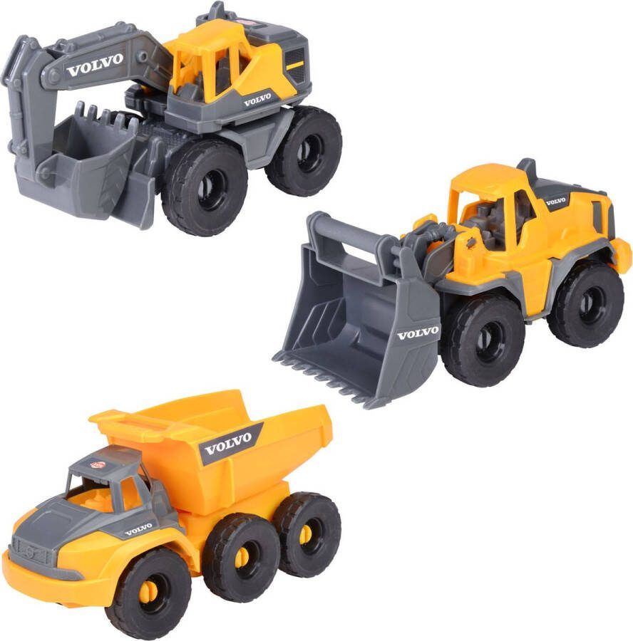 Dickie Volvo Constructie Werkvoertuigen Speelset 3dlg