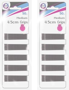 DID Medium grote zwarte haar schuifspeldjes 100x stuks 4 5 cm Bobby pins haarspelden