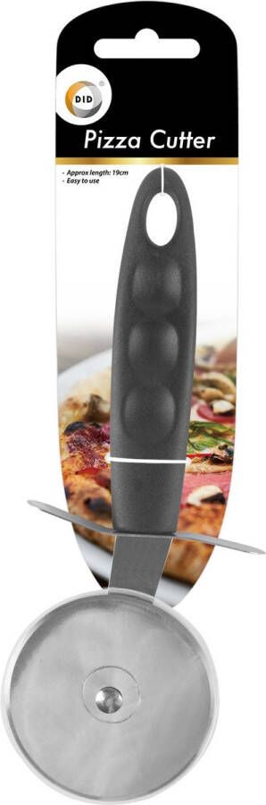 DID Pizzaroller pizza snijder 19 cm Pizzasnijder RVS kunststof