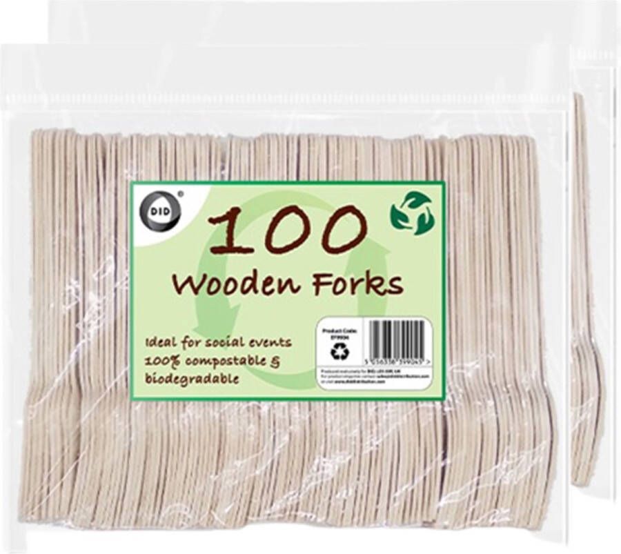 DID Wegwerp vorken duurzaam hout 200x biologisch afbreekbaar