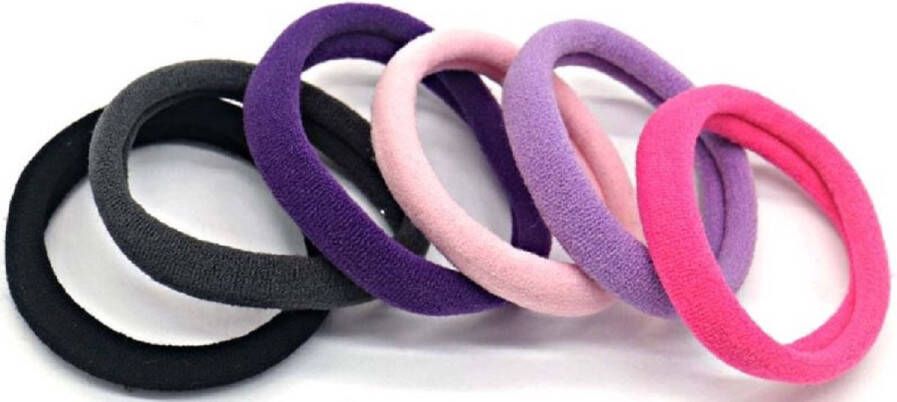 Dielay Haarelastiekjes Set 6 Stuks Multicolor