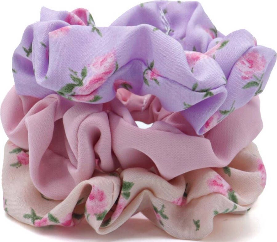 Dielay Scrunchies Haarelastieken Set 3 Stuks Model 7