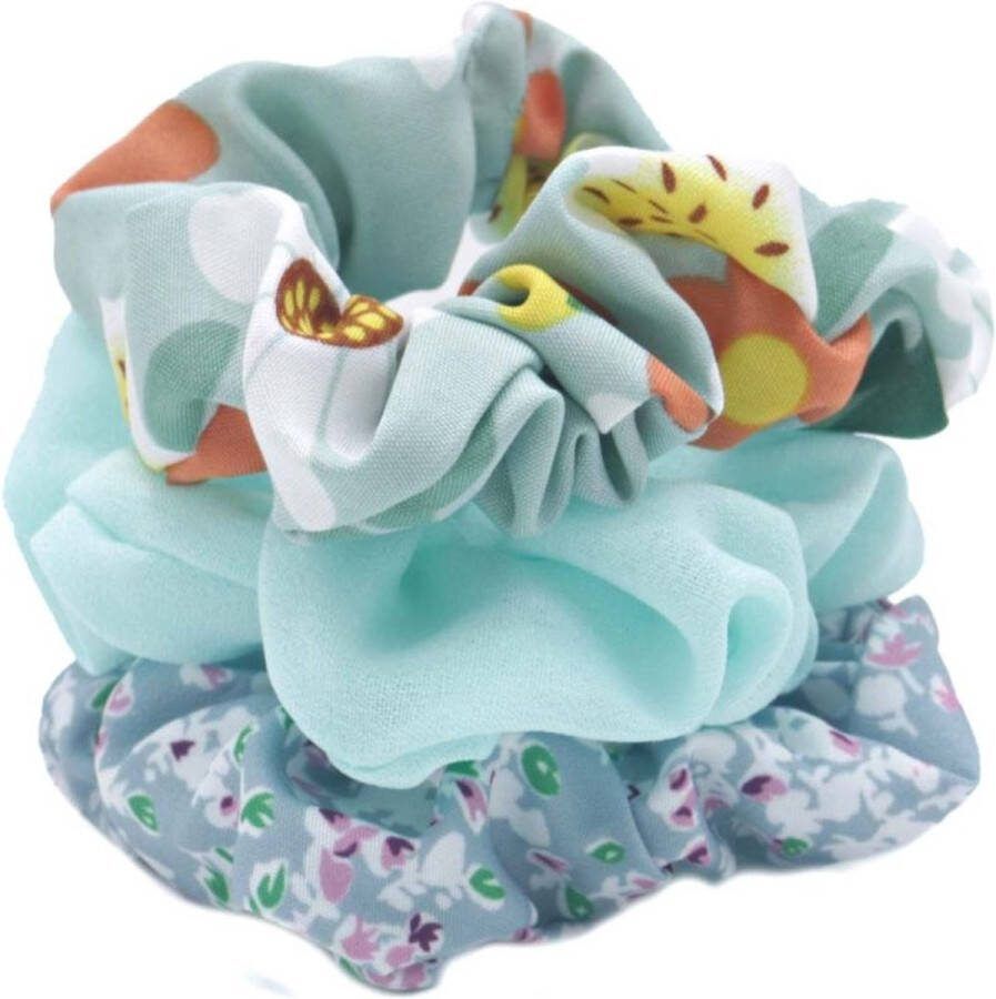 Dielay Scrunchies Haarelastieken Set 3 Stuks Model 8