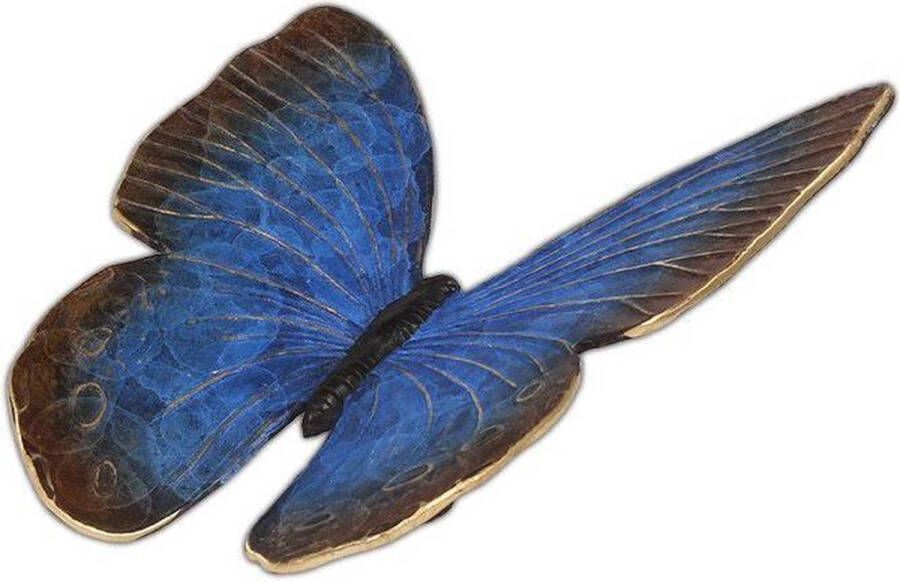 Dierenasbeelden Mini Asbeeld Dieren Urn Voor Uw Geliefde Dier Vlinder in brons blauw Kat Hond Paard Konijn